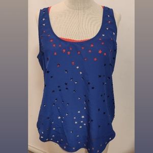 Maison Scotch  Anthropologie Star Cutout Tank with bralet